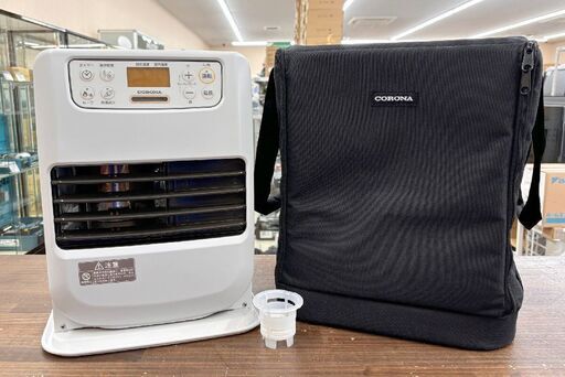 CORONA/コロナ 2023年製 石油ファンヒーター FH-M2523Y マットホワイト ミニタイプ 木造～7畳/コンクリート～9畳 コロナストア限定収納バッグ付