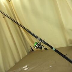 【紋別市発】①　鮭釣り　竿・リールセット　カーボンロッド　GAM...
