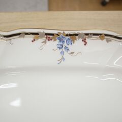 59/609　ナルミ  ボーンチャイナ オーバル型　プラタープレート39㎝【モノ市場知立店】の画像