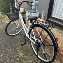 自転車　美品　26インチ　白　ホワイト　鎌ヶ谷