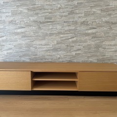 ほぼ新品　モデルルーム設置　ニトリ製　テレビ台(ローボードレシェ...