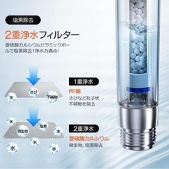 シャワーヘッド 節水 高水圧 塩素除去 マイクロバブル 浄水 新品の画像