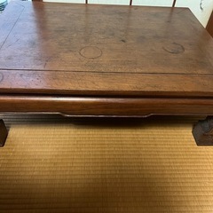【GO-210】ちゃぶ台 座卓 文机 ローテーブル アンティーク 和家具 木製 の画像