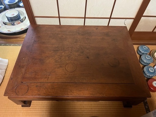 【GO-210】ちゃぶ台 座卓 文机 ローテーブル アンティーク 和家具 木製