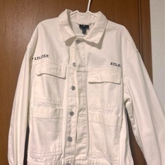 希少 H＆M テトリスコラボ  デニムジャケット ホワイトジャケット
