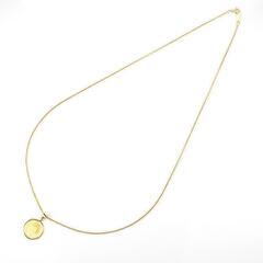 24金 ネックレス ペンダントトップ メンズ 純金 コイン