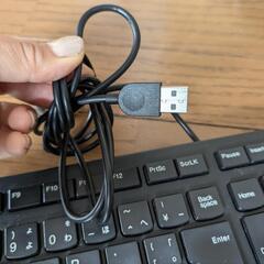 Lenovo レノボ USB キーボード パソコン テンキー付き 有線キーボードの画像