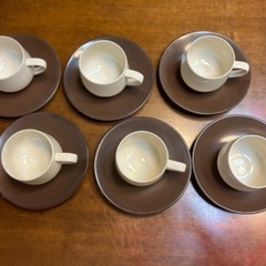 昭和レトロなコーヒーカップ6客☆美品の画像