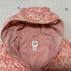 babyGAP ヒョウ柄ピンク ダウンの画像