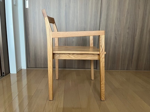 【2脚セット】超美品5万6千円相当　ダイニングチェア　オーク材　ライフファニチャー