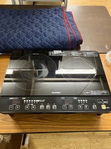 【アイリスオーヤマ】２口IHコンロ　3300円