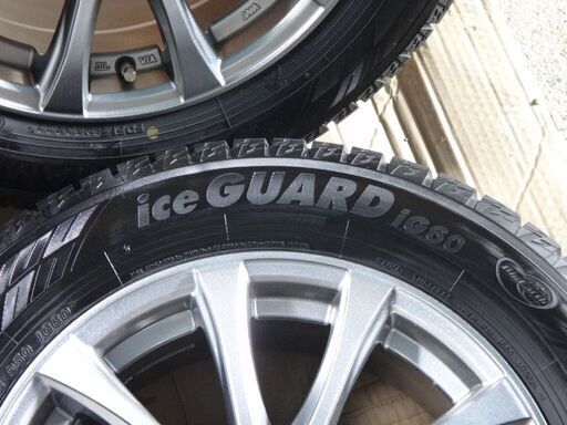 値下げしました。【タイヤホイールセット】ヨコハマ アイスガード 6 215/60R16　スタッドレスタイヤ