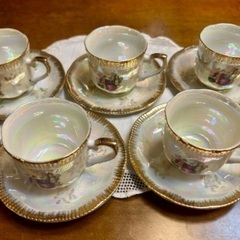 クラシカルなコーヒーカップ、ティーカップ　5客☆美品