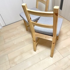 イス 椅子 木製　2脚セット パイン ダイニング家具 ダイニングチェア パインチェア チェア チェアー  の画像