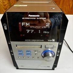 s0925611 通電確認済 動作未確認 Panasonic パナソニック MD STEREO SYSTEM SA-PM700MD マルチコンポ MD CD カセット オーディオ 中古品の画像