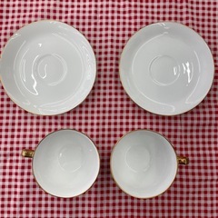 【ドリーム川西店御来店限定】 大倉陶園/ペアカップ&ソーサー/中古品【2003249255625687】の画像