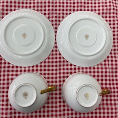 【ドリーム川西店御来店限定】 大倉陶園/ペアカップ&ソーサー/中古品【2003249255625687】の画像