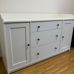 【譲り先決まりました】IKEA HAUGA サイドボード 