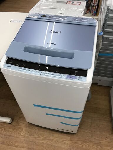 ★ジモティ割あり★ HITACHI 洗濯機 BW-V70C(A) 7.0kg 2019年製 動作確認／クリーニング済み KJ6292