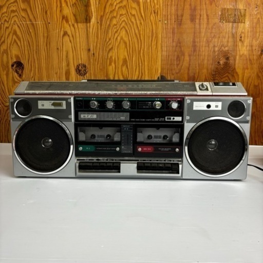 s0925613 通電確認済 ラジオ可動 SANYO 三洋電機 MR-W10 ステレオ ラジカセ カセット ラジオ チューナー レトロ 昭和 オーディオ 中古品