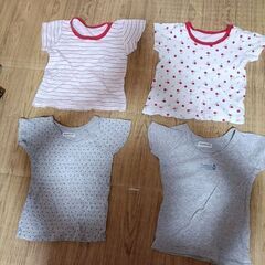 サイズ80 .90 綿100 半袖5枚セット　ブランドキムラタン含むの画像