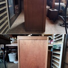 レトロ 木製 4段引き出し チェスト 4段チェスト 引き出し収納 古家具 収納家具 昭和レトロ　/HJ-0328 2F南の画像
