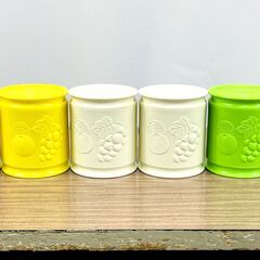 【非売品/未使用】ファンタでフルーツ模様ポット 昭和レトロの画像