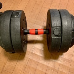 ホームトレーニング　可変式ダンベル 40kg (20kg x 2)  バーベルの画像