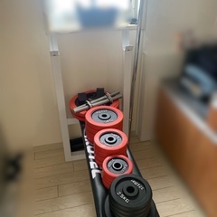 【中古】IROTEC ベンチプレスセット プレート計75.0kg