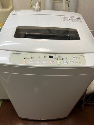 洗濯機7kg美品