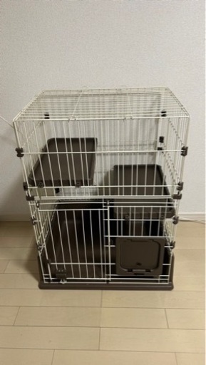 キャットケージ　二段　猫　ケージ