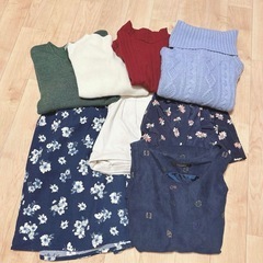 レディース服　ブランド多数　まとめ売り　セット　8点　冬服　花柄...