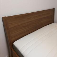 値下げ★IKEA クイーンベッドフレーム・マットレスの画像