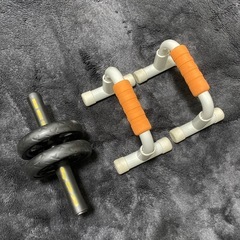 腹筋ローラー　プッシュアップバー　2点セット