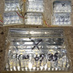 受付終了 ジャンク品 程度下 LEDマーカー４個 24V白