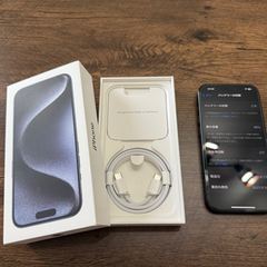 iPhone 15pro 256GB ブルーチタニウム　バッテリー98% iPhone 15 Pro 256GB - ブルーチタニウム（SIMフリー）[整備済