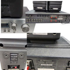 パイオニアアンプ　ONKYOスピーカーセット　先日まで使用　傷有りの画像
