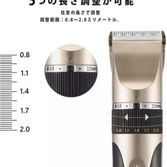 【新品】ヘアカッター C1082 グレー バリカン シェーバー 5段階 長さ調節 4種類 アタッチメント付 サロンクオリティ 1200ｍAh リチウム電池 コードレス USB充電 2時間充電 3時間使用の画像