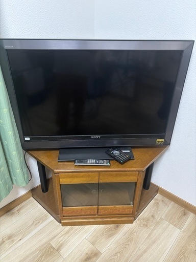 ソニー　　テレビ  40インチまだ見れます。テレビ台もセットです。