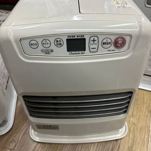 動作品 Dainichi ダイニチ 石油ファンヒーター FWY-32R1 2022年製 木造9畳/コンクリート12畳 ブルーヒーター