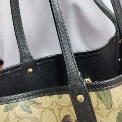 COACH　花柄　トートバッグ　リバーシブル　コーチの画像