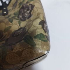 COACH　花柄　トートバッグ　リバーシブル　コーチの画像