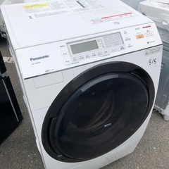 NO 515 ?福岡市内配送設置無料✨?　パナソニック Panasonic ドラム式電気洗濯乾燥機（10.0kg） 左開き 温水泡洗浄 エコナビ搭載 ノーブルシャンパン NA-VX8600L