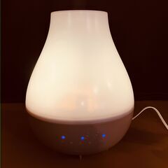 Francfranc（フランフラン）レイ ダブル抗菌ハイブリッド式加湿器 HOE-M092（ペールレッド）2022年製の画像