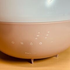 Francfranc（フランフラン）レイ ダブル抗菌ハイブリッド式加湿器 HOE-M092（ペールレッド）2022年製の画像