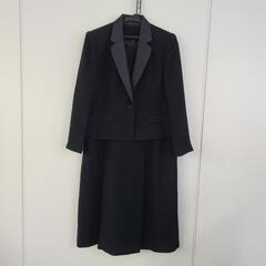 礼服　喪服　黒ワンピース・ジャケット セット　半袖　大きいサイズ