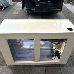 120cm水槽台と塩ビ濾過槽