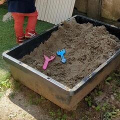 あげます【屋外】自宅のお庭で子供用砂場（10/6引取まで）の画像
