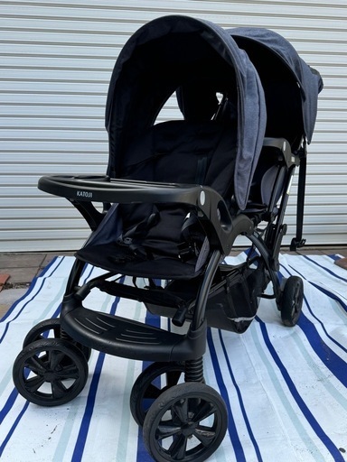 【美品】KATOJ Iカトージ2人乗りベビーカー2人でゴーDX