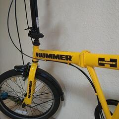 【良品】HUMMER折りたたみ自転車6段変速ギアの画像